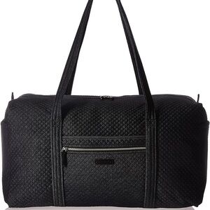 Vera Bradley Navy Blue Quilted Duffel Bag